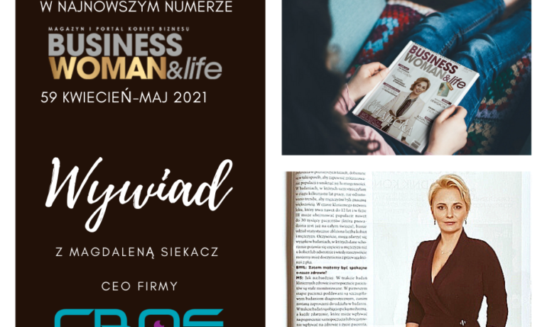 Interview with Magda Siekacz in Businesswoman & Life