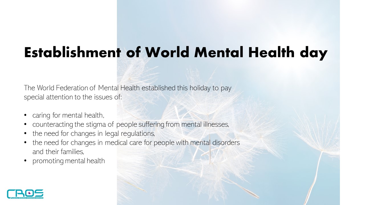 10th of October - World Mental Health Day